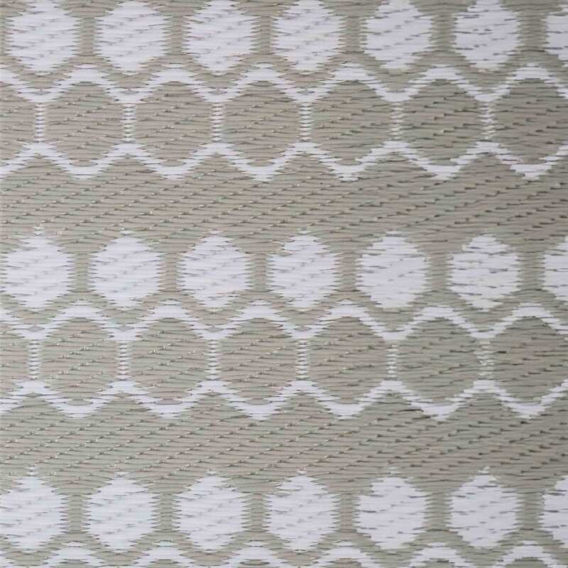 Tappeto rettangolare da esterno con motivo bifacciale in polipropilene