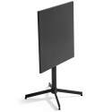 Tavolo da giardino quadrato da bistrot pieghevole 70 x 70 cm e 4 sedie con braccioli in metallo