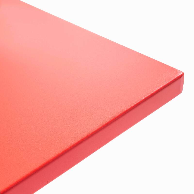 Tavolo da giardino quadrato da bistrot pieghevole 70 x 70 cm e 4 sedie con braccioli in metallo