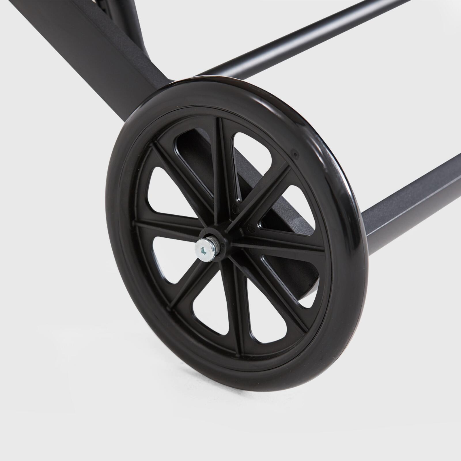 Set di 2 lettini prendisole in alluminio con ruote, reclinabili in 4 posizioni