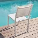 Sedia da giardino in alluminio e Textilene