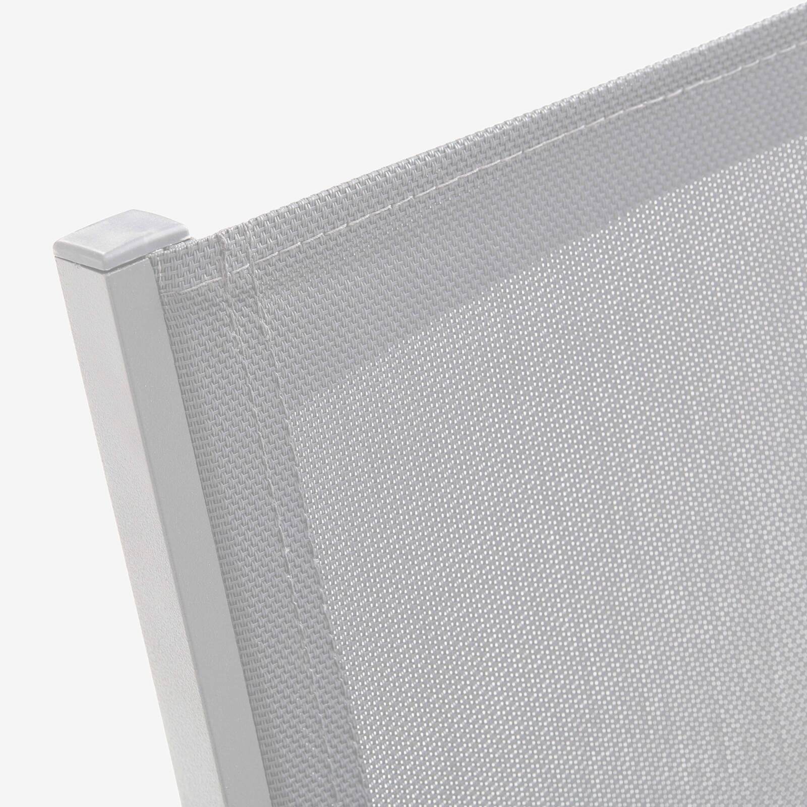 Sedia da giardino con braccioli in alluminio e Textilene