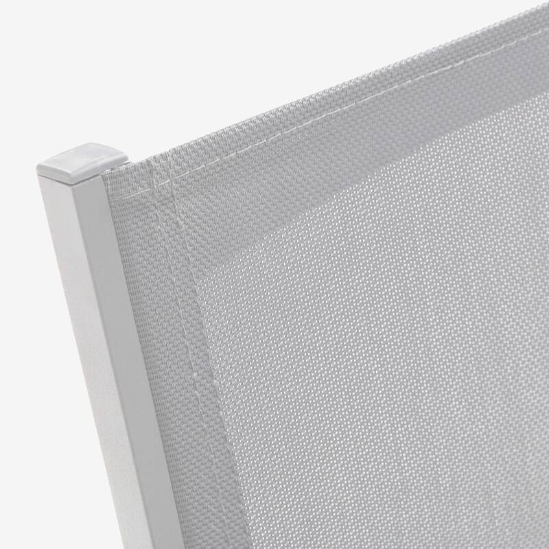 Sedia da giardino con braccioli in alluminio e Textilene