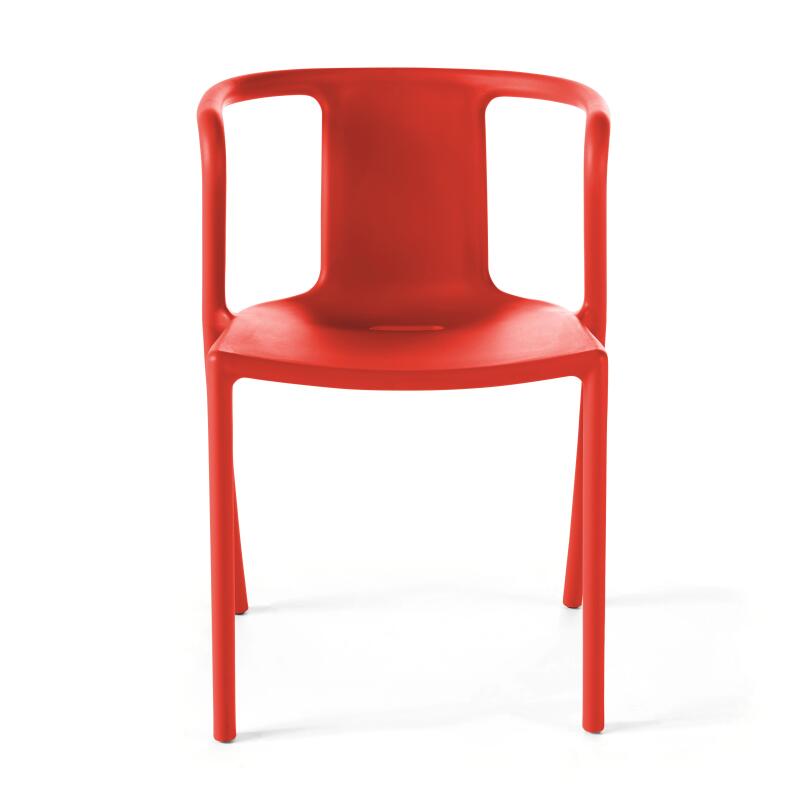 Set di 4 sedie da giardino con braccioli di design (3/5)