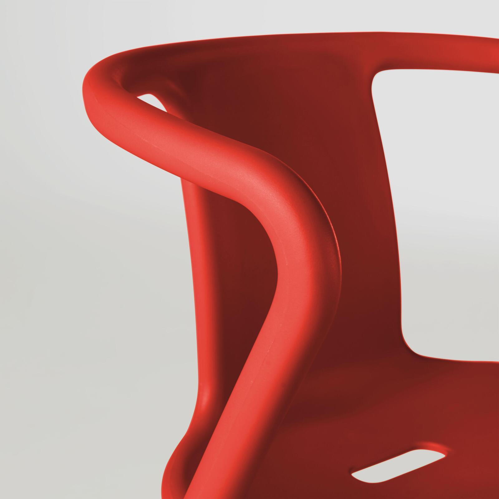Set di 4 sedie da giardino con braccioli di design