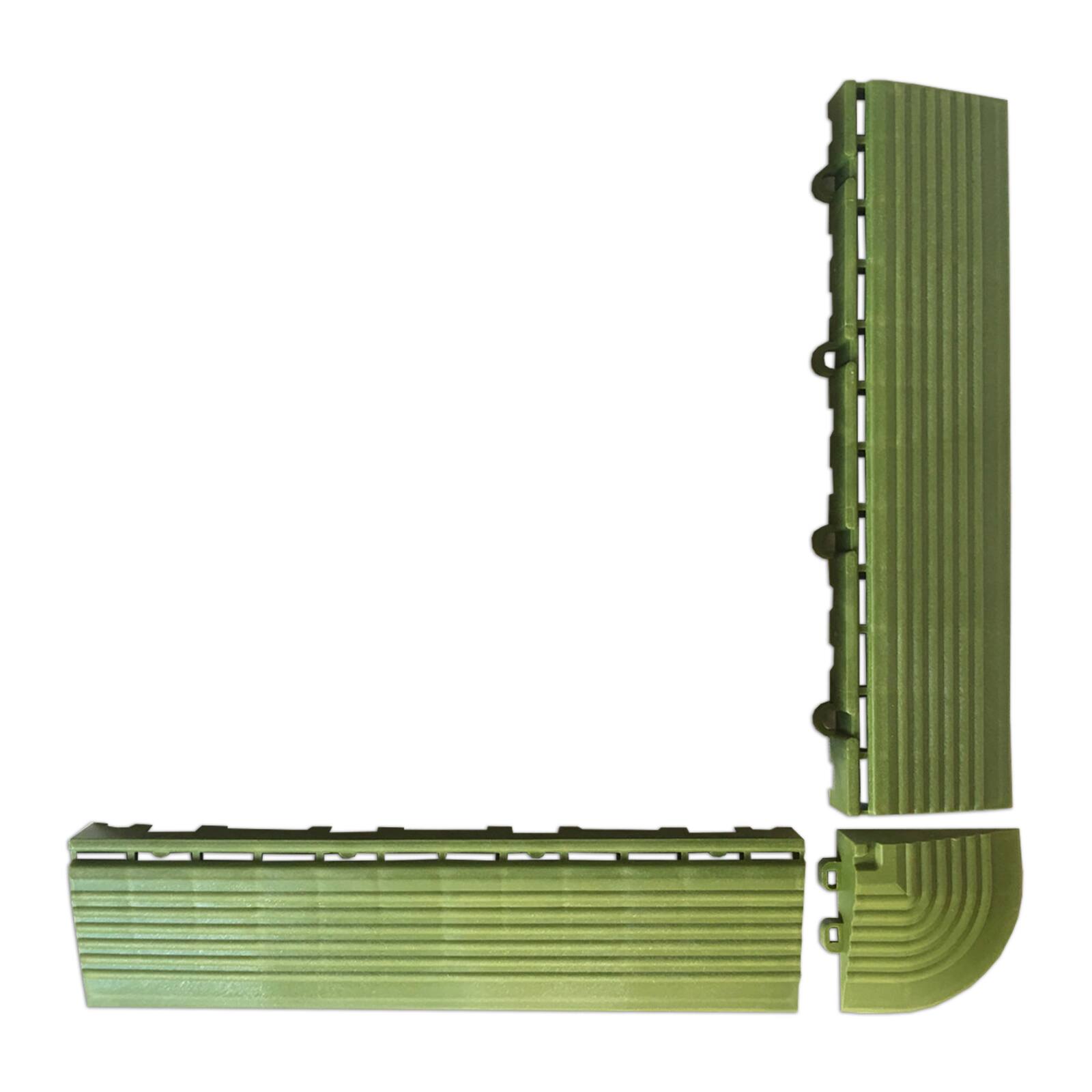 Angoli e bordi verdi per piastrelle clip-in