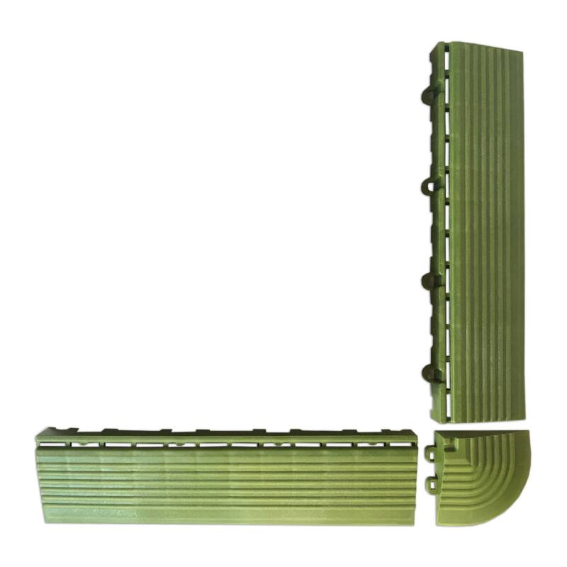 Angoli e bordi verdi per piastrelle clip-in