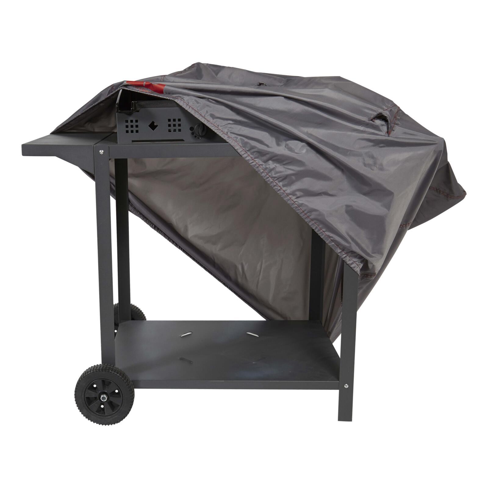 Copertura rettangolare per barbecue 110 x 58 x 60 cm grigio