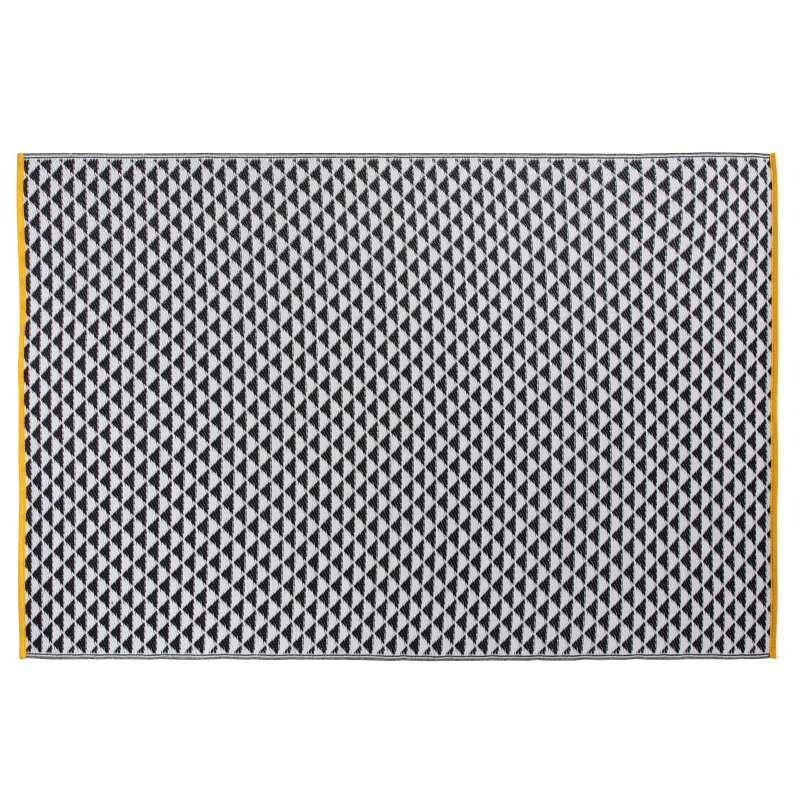 Tappeto da esterni rettangolare bifacciale in polipropilene a fantasia