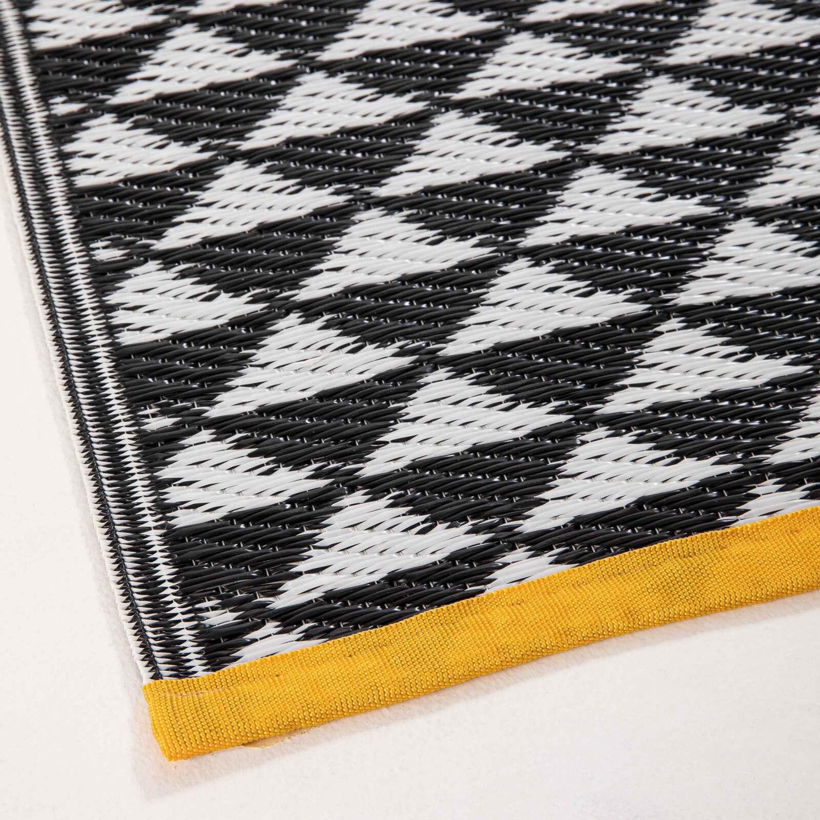 Tappeto da esterni rettangolare bifacciale in polipropilene a fantasia