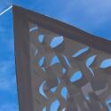 Vela triangolare traforata 3,6 x 3,6 x 3,6 m