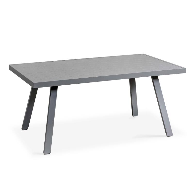 Salotto da giardino in alluminio 6 posti + 1 poltrona + 1 tavolo da pranzo