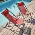 Set di 2 sedie sdraio in alluminio reclinabili a 4 posizioni - Lifestyle