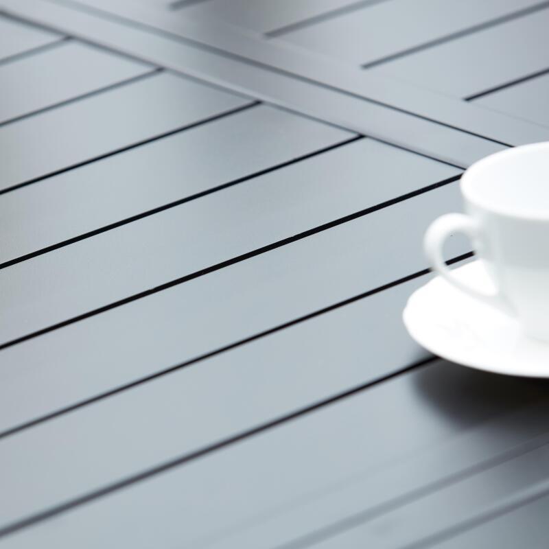 Tavolo da giardino rettangolare allungabile (174/238 x 100 x 74 cm) in alluminio nero