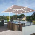 Tenda da sole doppia inclinazione con cassonetto 3 x 3 m