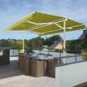 Tenda da sole doppia inclinazione con cassonetto 3 x 3 m