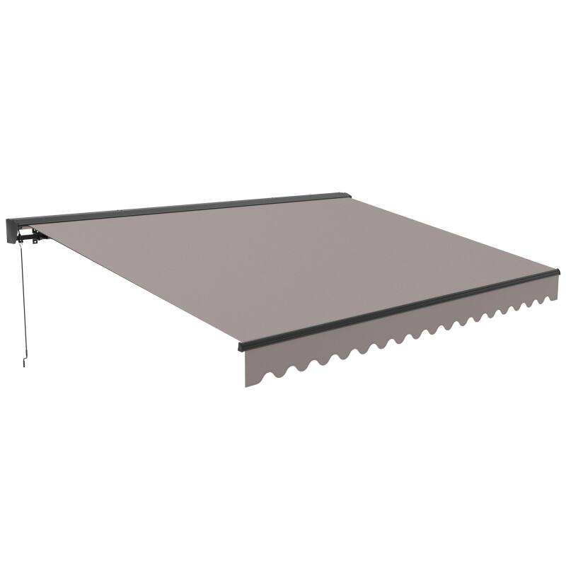 Tenda da sole a bracci 2,50 x 2 m con cassonetto semi-integrale
