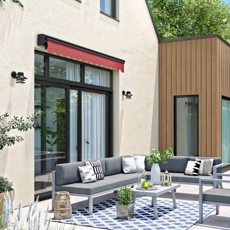 Tenda da sole a bracci 2,50 x 2 m con cassonetto semi-integrale (6/7)