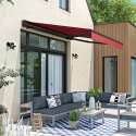 Tenda da sole a bracci 2,50 x 2 m con cassonetto semi-integrale