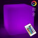 Cubo LED multicolore con telecomando 43 cm