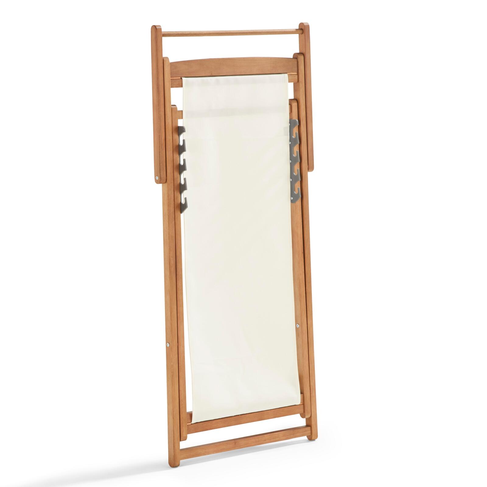 Set di 2 sedie sdraio reclinabili in eucalipto FSC®