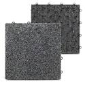 Set di pavimento ad incastro per esterno di ghiaia (30 x 30 x 2,5 cm)