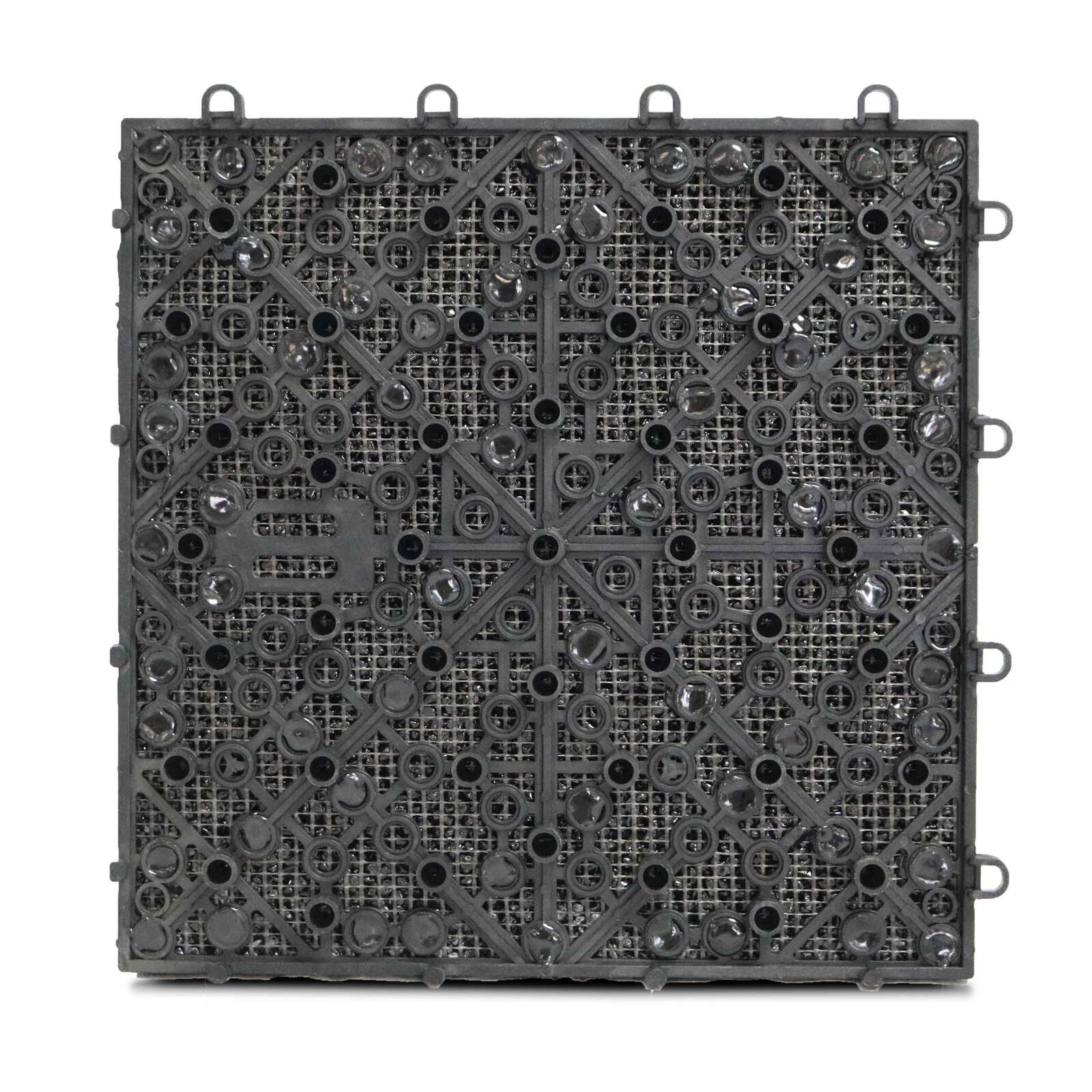 Set di pavimento ad incastro per esterno di ghiaia (30 x 30 x 2,5 cm)