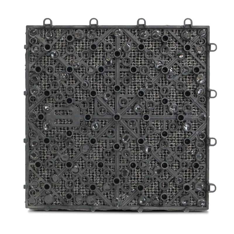 Set di pavimento ad incastro per esterno di ghiaia (30 x 30 x 2,5 cm)