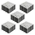 Set di pavimento ad incastro per esterno con ciottoli di marmo (30 x 30 x 2,5 cm)