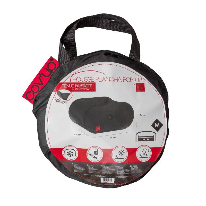 Copertura per plancha 60 x 45 x 30 cm nera 