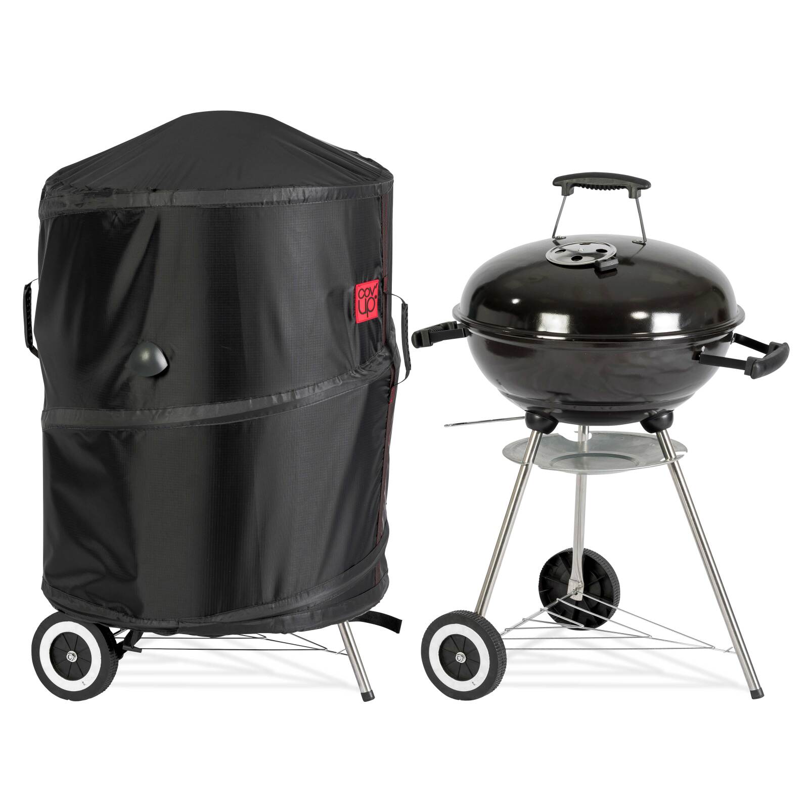 Copertura rotondo per barbecue Ø67 x 80 cm nera