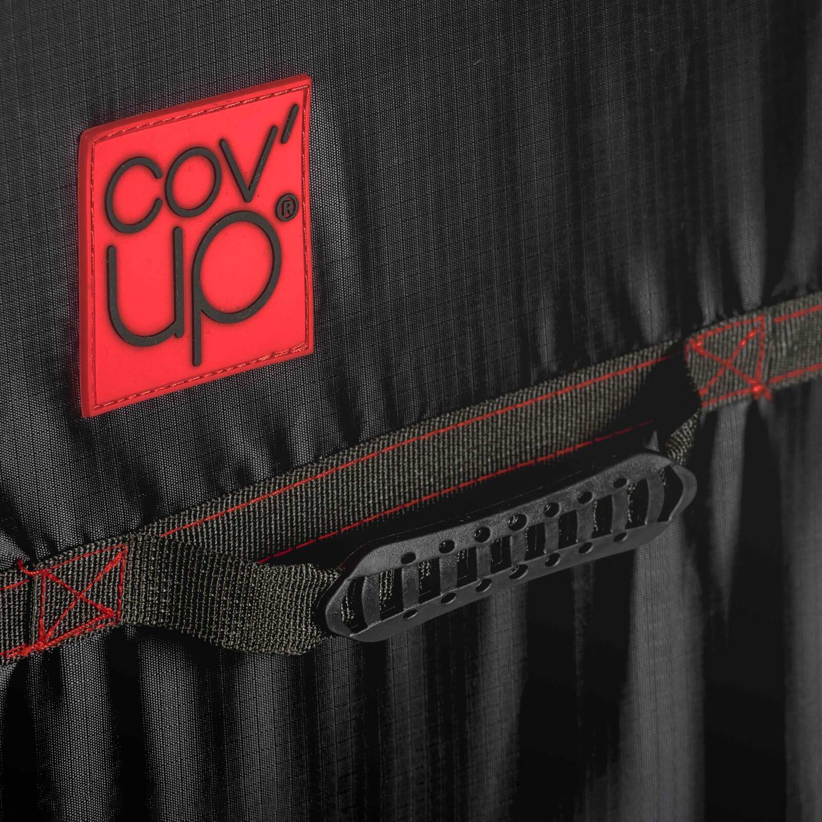 Copertura rettangolare per barbecue 150 x 60 x 120 cm nera