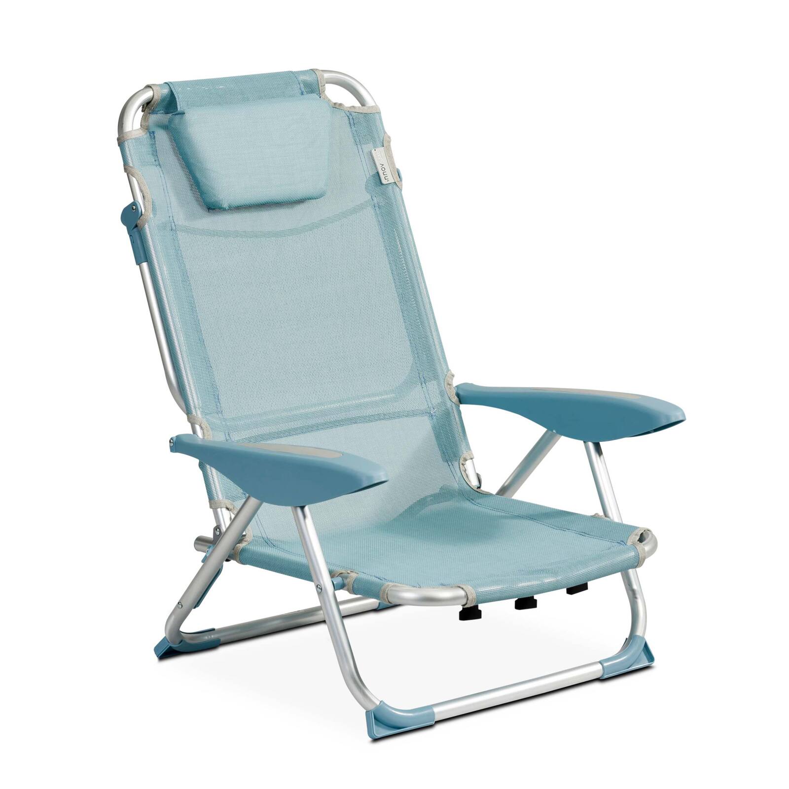 Sedia da mare pieghevole, reclinabile in 4 posizioni