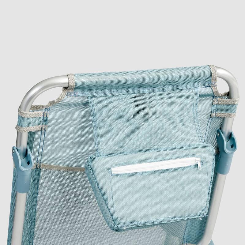 Sedia da mare pieghevole, reclinabile in 4 posizioni