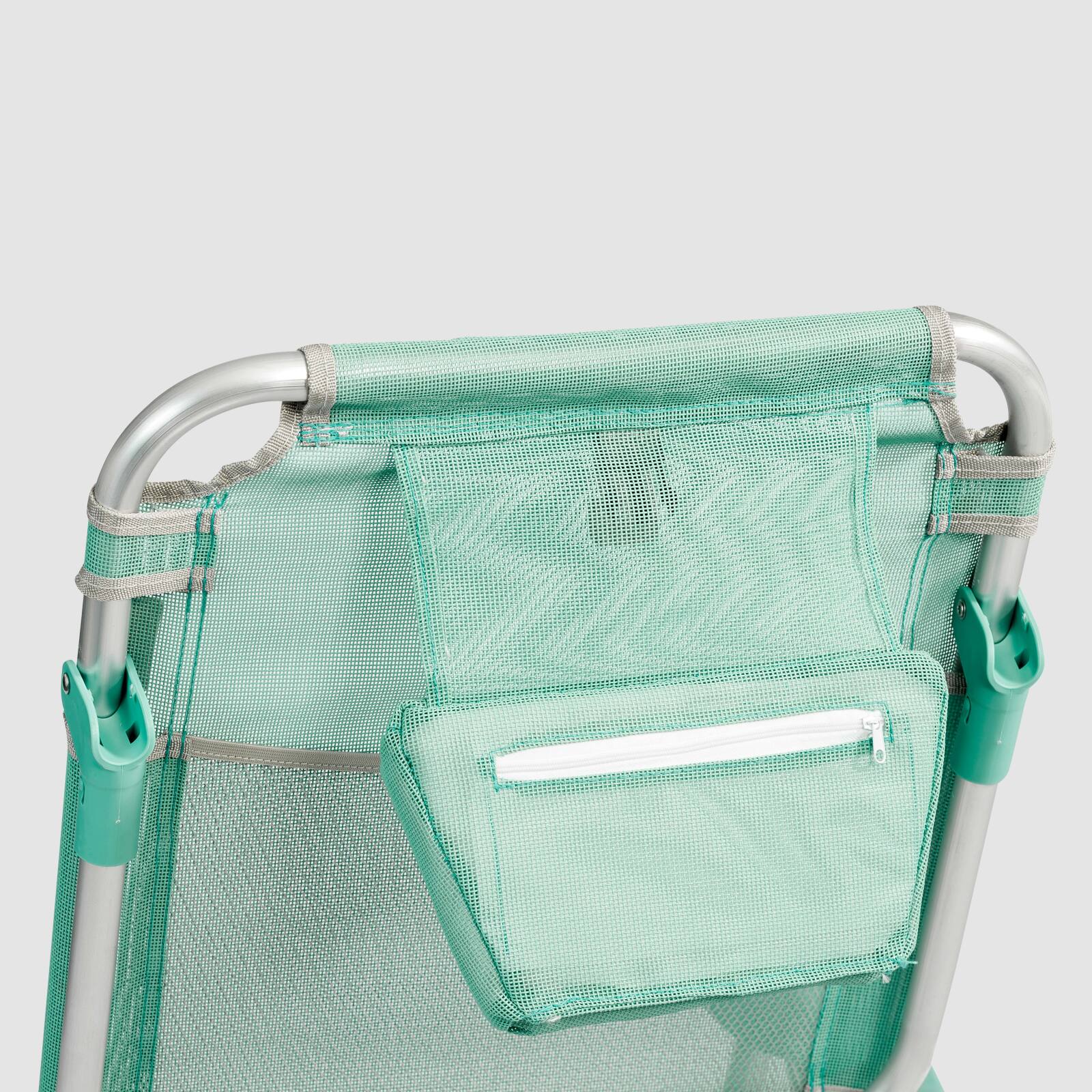 Sedia da mare pieghevole, reclinabile in 4 posizioni