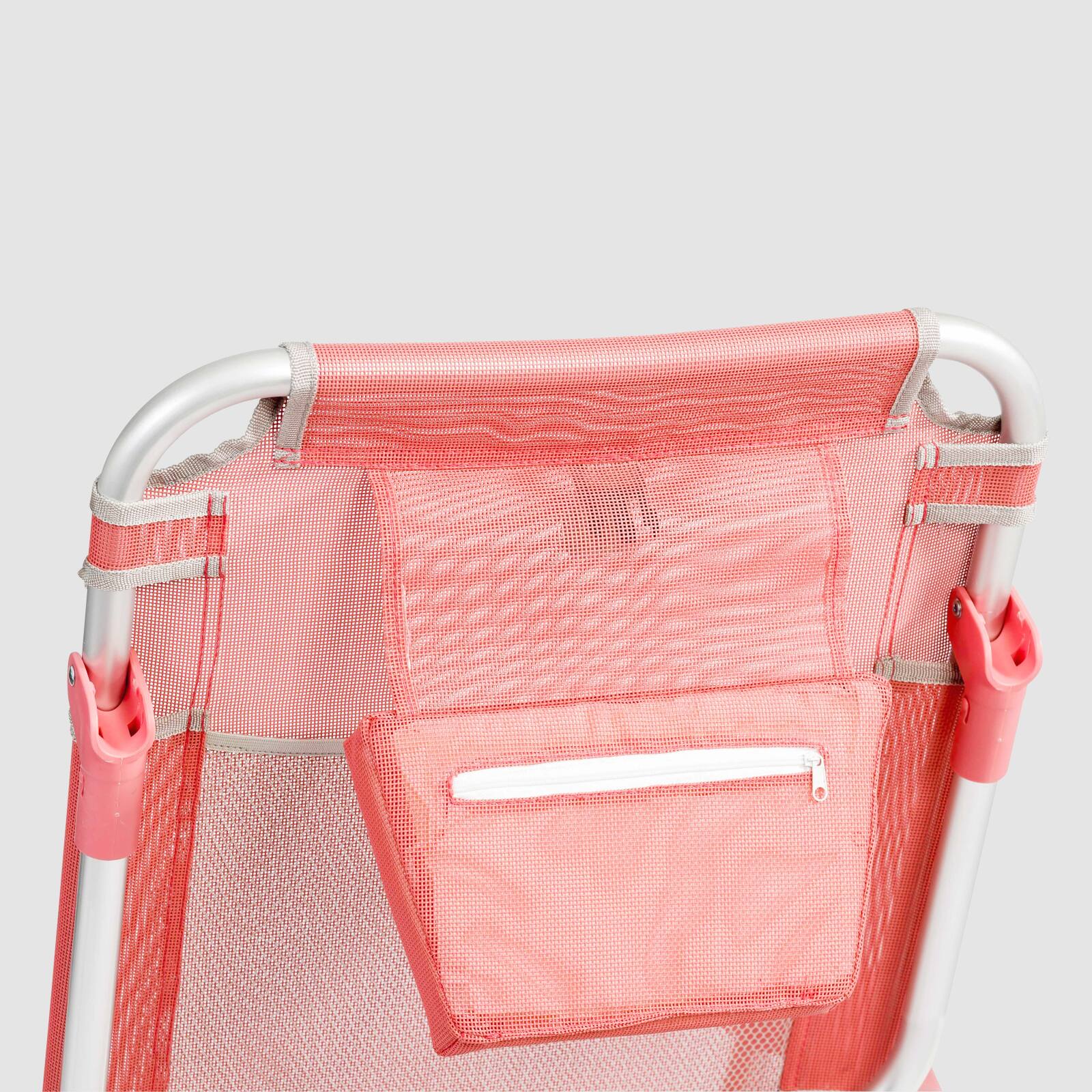 Sedia da mare pieghevole, reclinabile in 4 posizioni