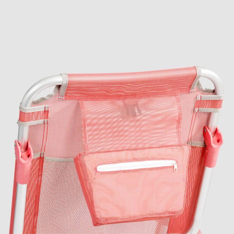 Sedia da mare pieghevole, reclinabile in 4 posizioni