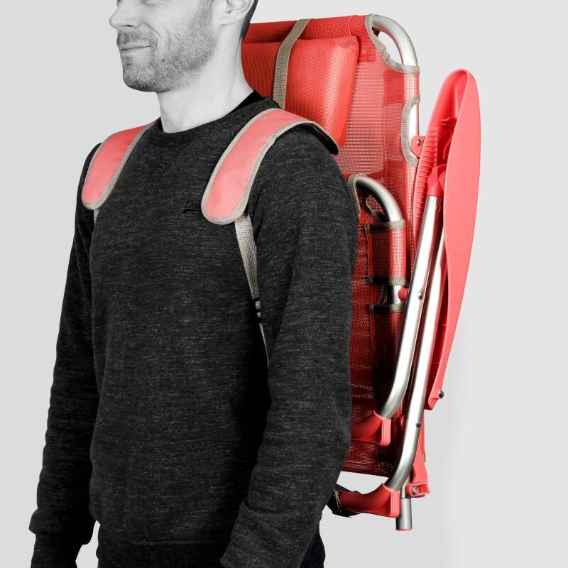 Sedia da mare pieghevole, reclinabile in 4 posizioni