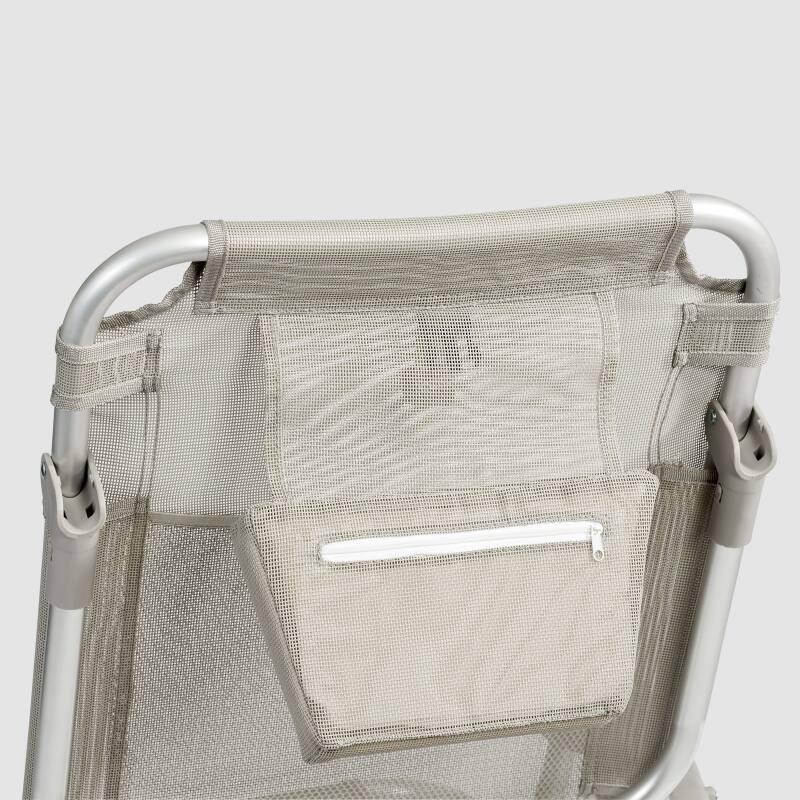 Sedia da mare pieghevole, reclinabile in 4 posizioni