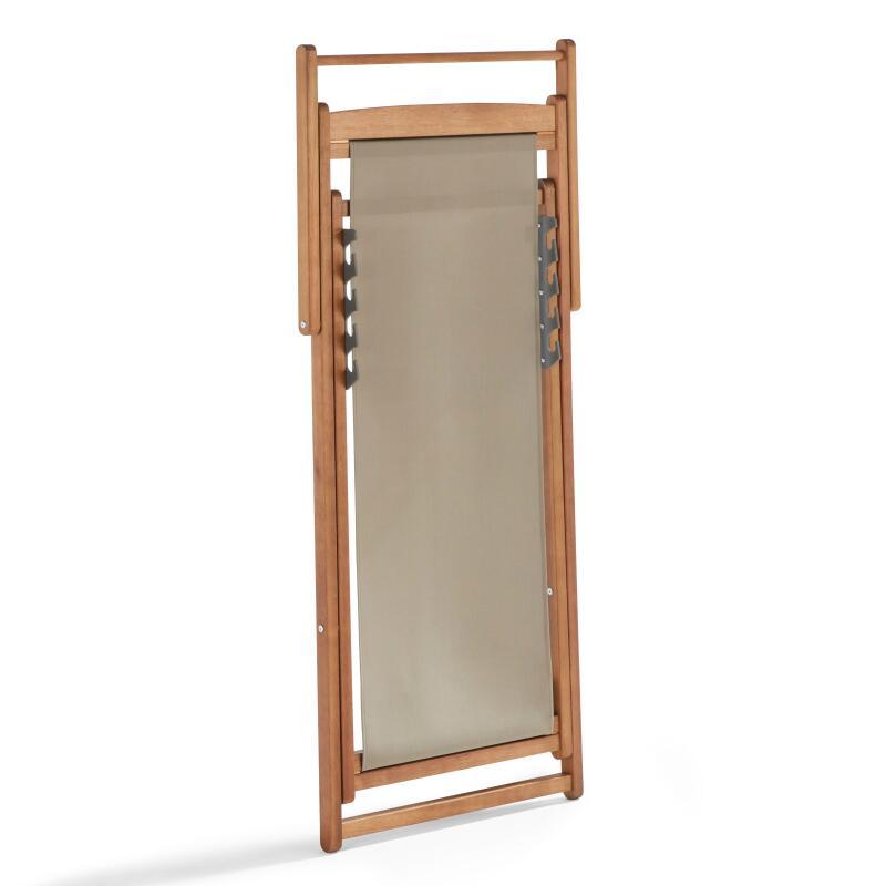 Set di 2 sedie sdraio reclinabili in eucalipto FSC® (4/7)