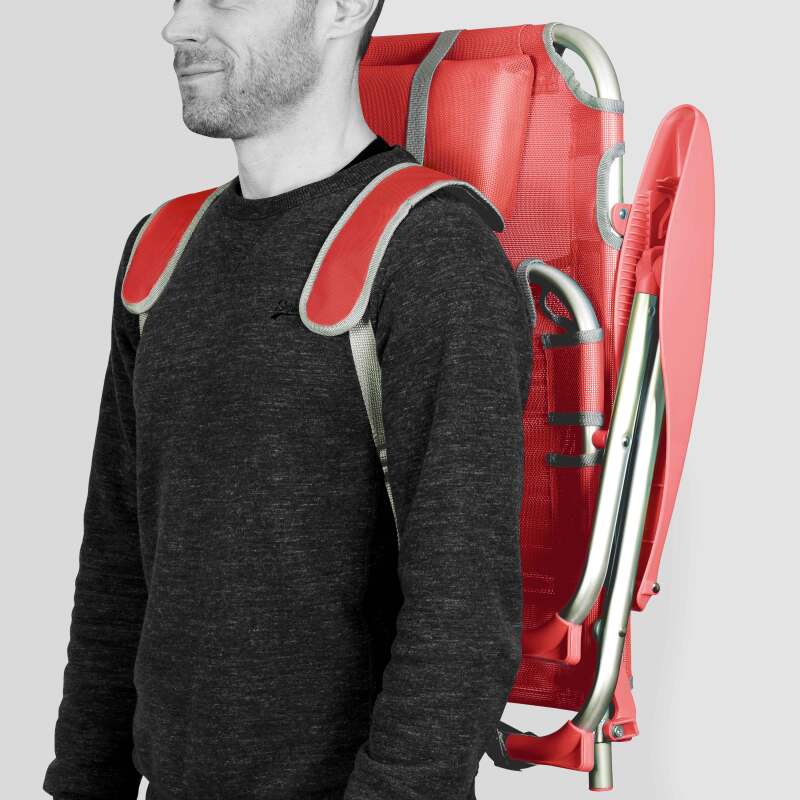 Sedia da mare pieghevole, reclinabile in 4 posizioni