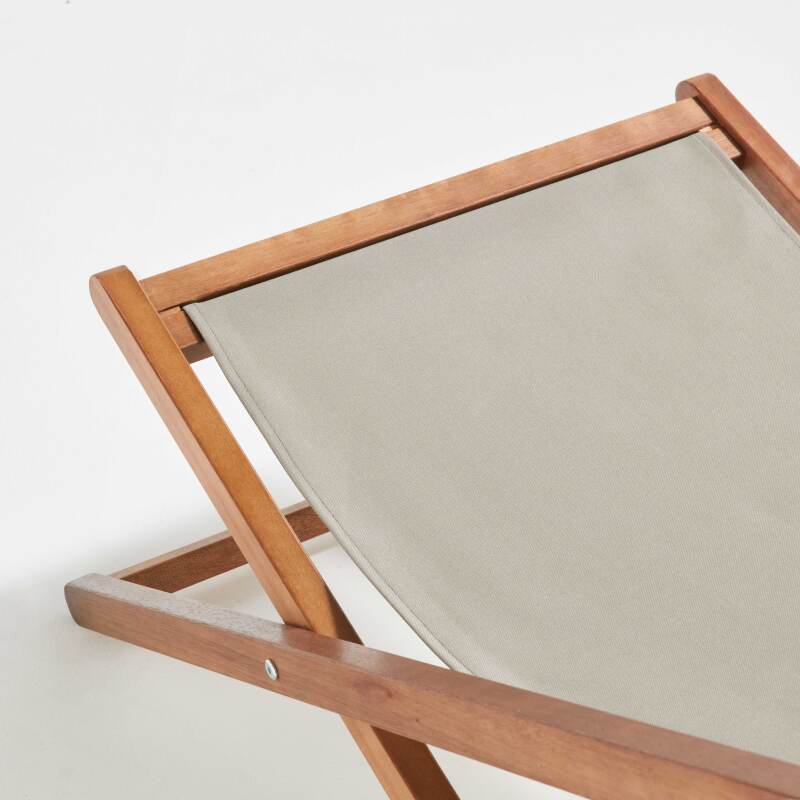 Set di 2 sedie sdraio reclinabili in eucalipto FSC® (5/7)