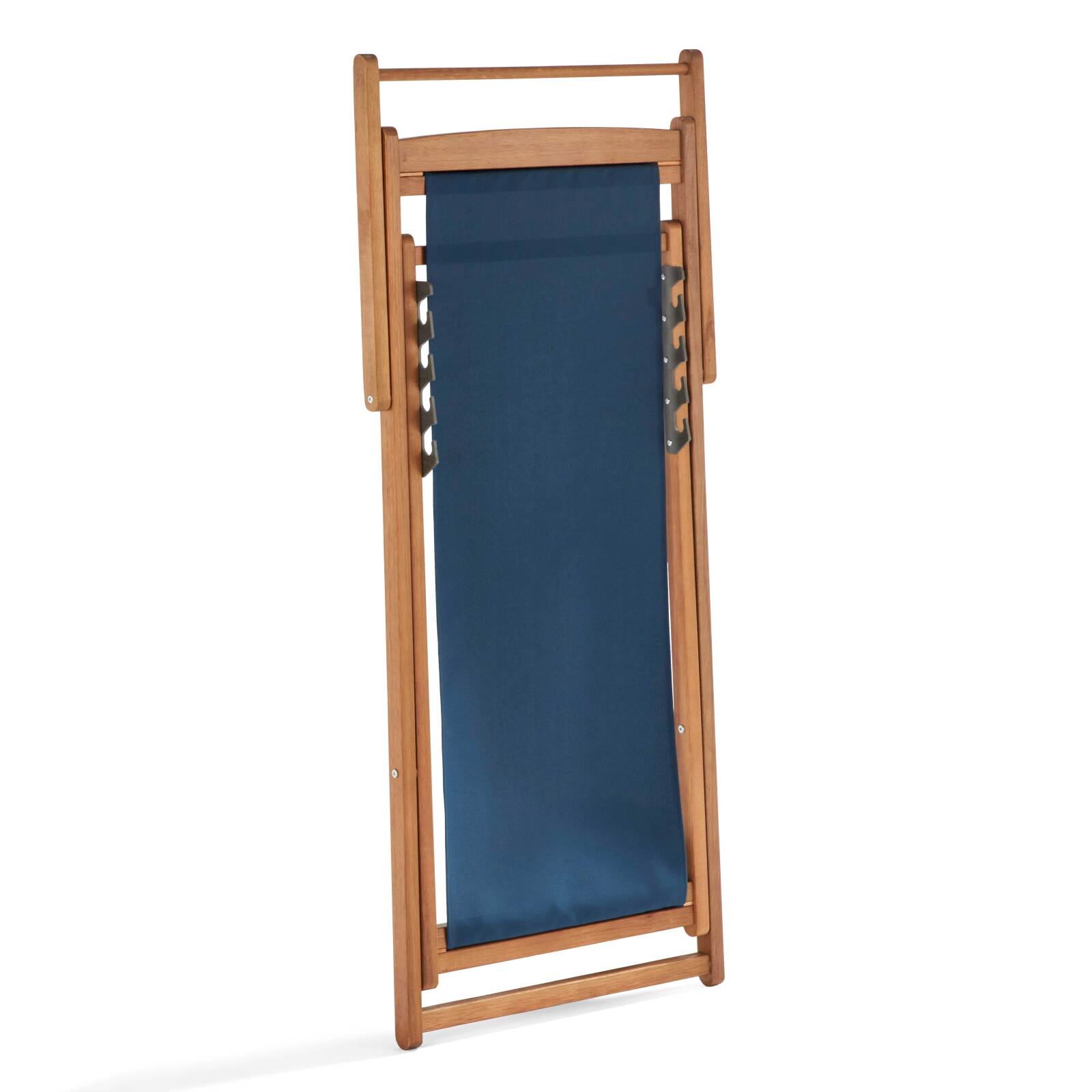 Set di 2 sedie sdraio reclinabili in eucalipto FSC®