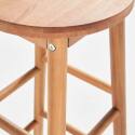 Set di 2 sgabelli in legno di eucalipto FSC®