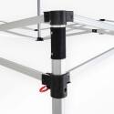 Gazebo pieghevole in alluminio 4x4m 300g/m² 40mm