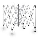 Gazebo pieghevole in alluminio 4x4m 300g/m² 40mm