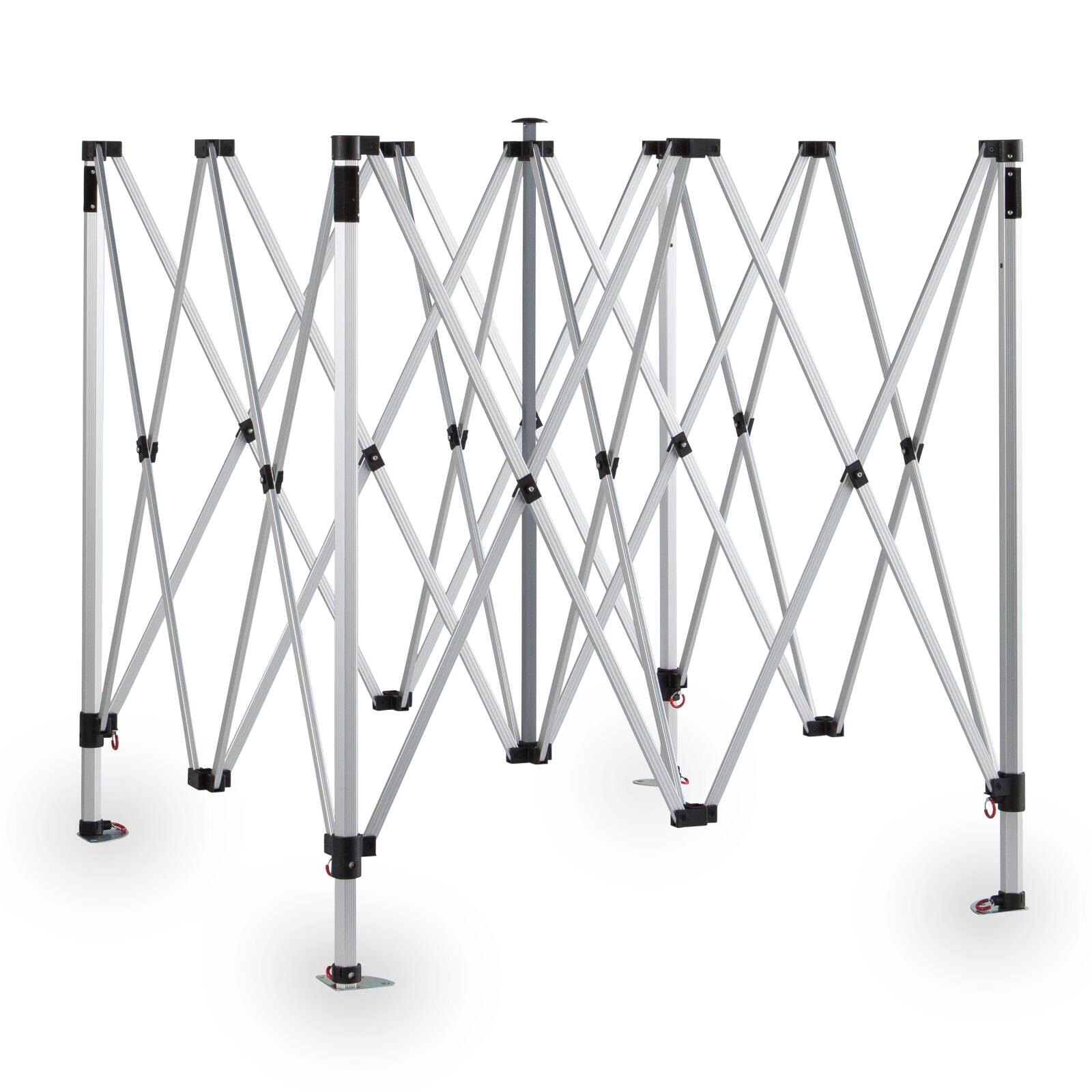 Gazebo pieghevole in alluminio 4x4m 300g/m² 40mm