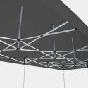 Gazebo pieghevole in alluminio 3x6 m 300 g/m² 40 mm