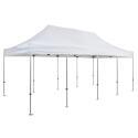 Gazebo pieghevole in alluminio bianca 4x8m 300g/m² 40mm