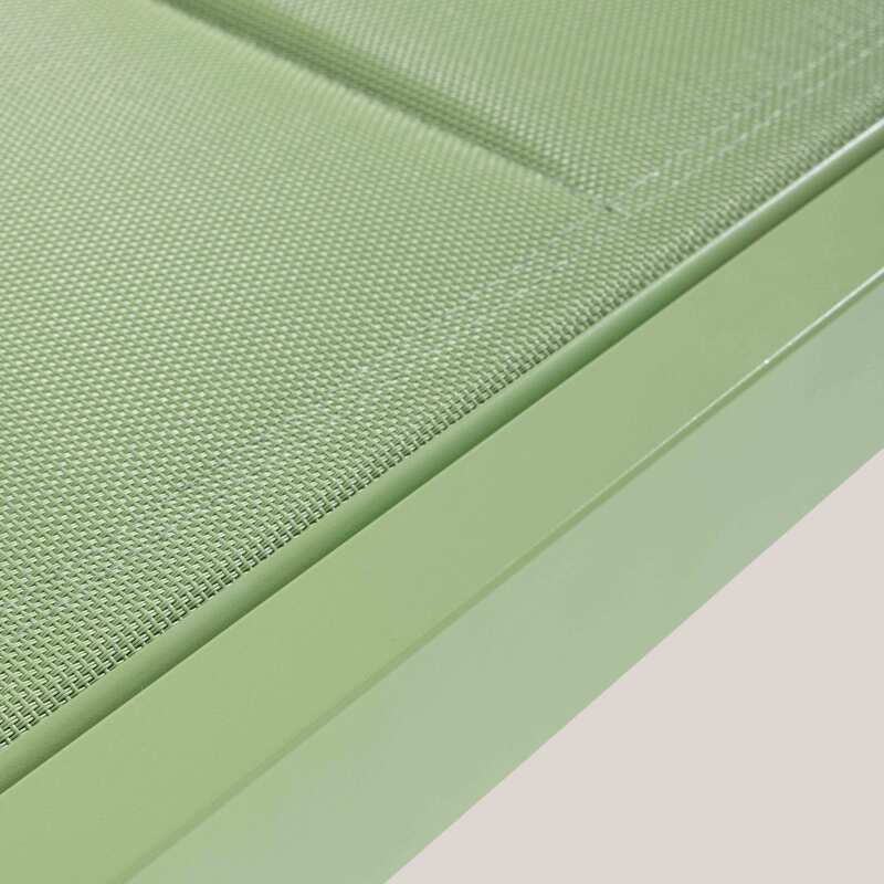 Set di 2 lettini prendisole con ruote, reclinabili in 5 posizioni